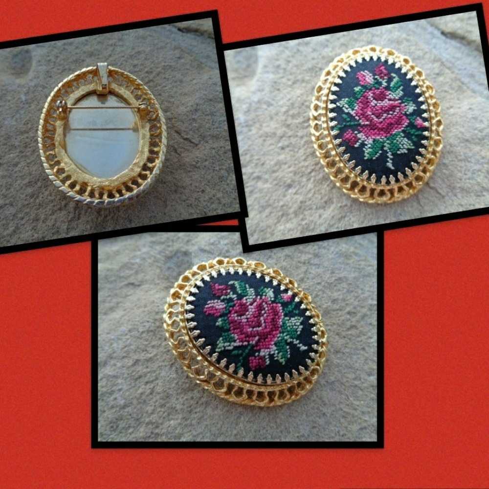 Unique style vintage brooch pin - Picture 1 of 8